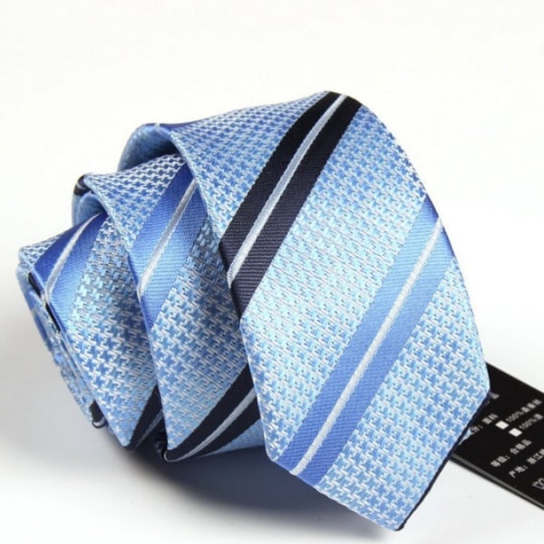 Smal slips i olika färger och mönster Blå