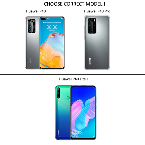 Välj Huawei P20/P30/P40/PSmart Pro/Lite skal fodral cushion - Transparent Huawei P Smart 2019