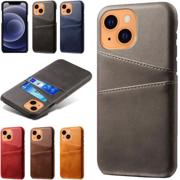 iPhone 13 mini -kotelo korttipidikkeellä - Brown