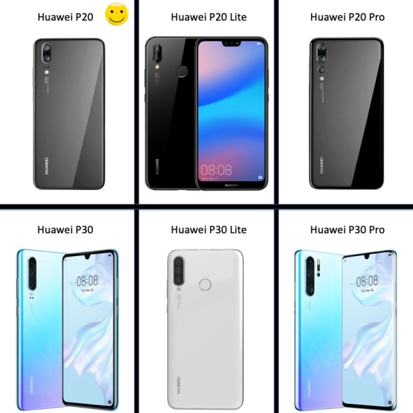 Kortholder Huawei P20 cover mobil cover hul til oplader hovedtelefoner - BLACK
