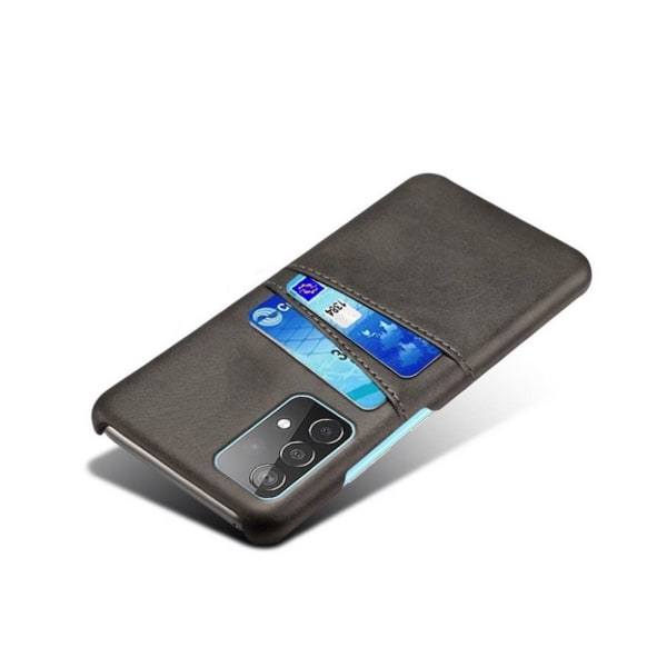 Korthållare Samsung A53 5G skal mobilskal hål laddare hörlurar - Mörk brun Samsung Galaxy A53