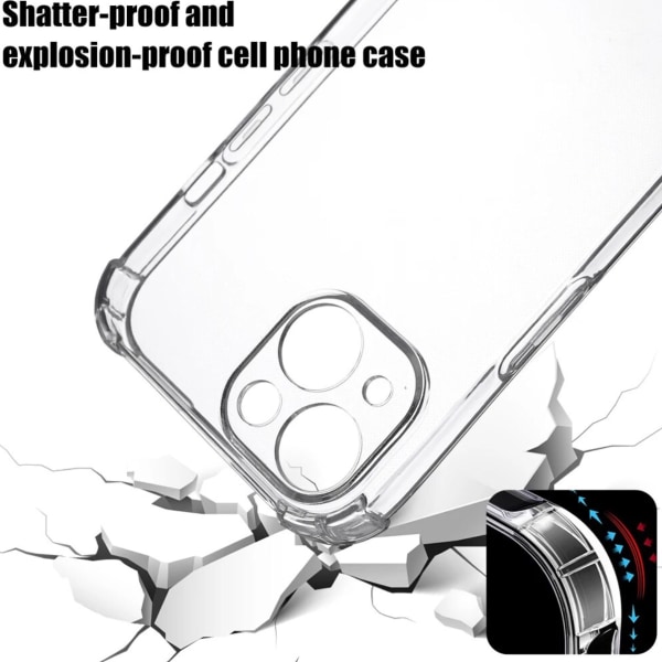 Iphone 15 Plus -kuori, Army V3 Transparent Iphone 15 Plus