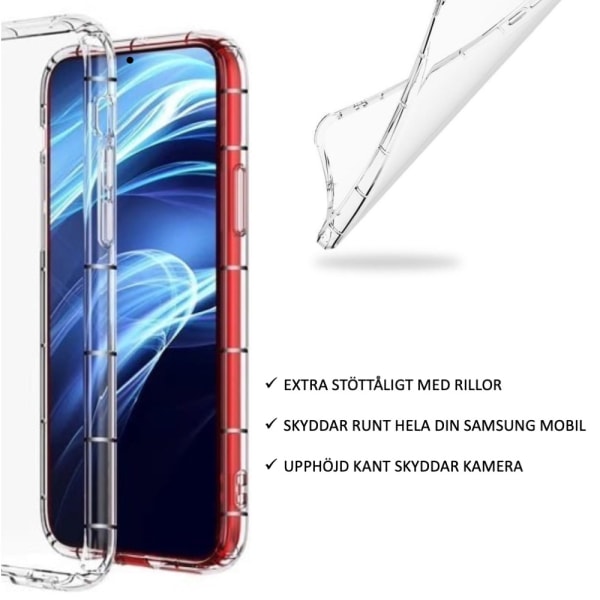 Samsung Galaxy A53/A33/A13/A52S/A52/A12 skal fodral cushion - Transparent Galaxy A33 5G