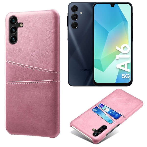 Samsung Galaxy A16 -kotelo korttipaikoilla Vaaleanpunainen Samsung A16