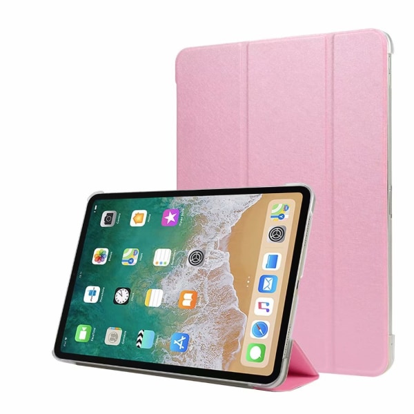 Alla modeller iPad fodral skal skydd tri-fold plast rosa - Rosa ljus Ipad 2/3/4 från år 2011/2012 Ej Air