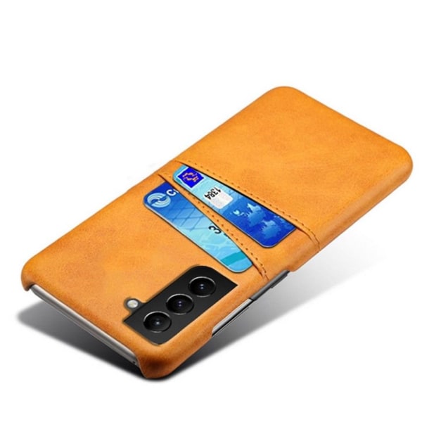 Korthållare Samsung S22+ skal mobilskal hål laddare hörlurar - Ljusbrun Samsung Galaxy S22 Plus