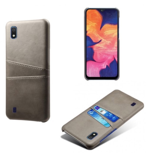 Samsung A10 skal fodral skydd skinn kort visa mastercard amex - Blå A10