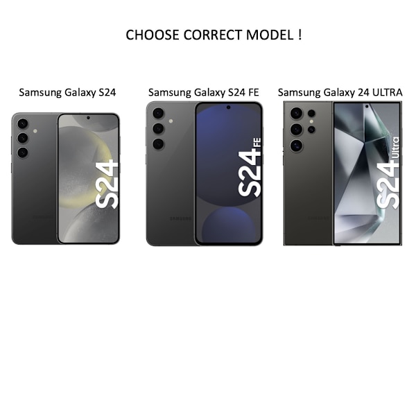Samsung Galaxy S24 ULTRA mobilcover kortlomme sort BLACK  