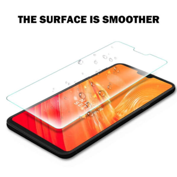 OnePlus 6 skärmskydd 9H passar skal fodral hörlurar - Transparent OnePlus 6