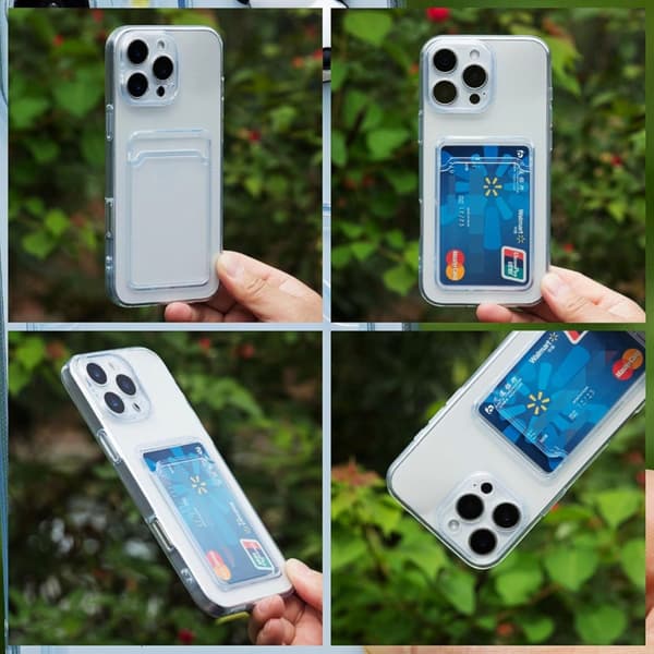 1SWEDEN kuori Iphone 16 Pro Max - korttipaikka TPU Transparent