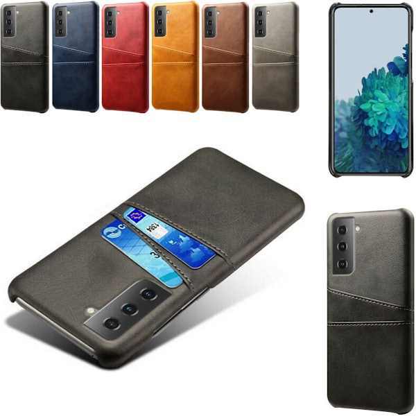 Samsung S21 Enterprise Edition cover etui beskyttelse kort vis - Lysebrun / beige S21 Enterprise Edition