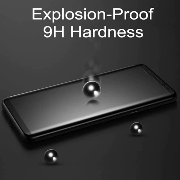 Näytönsuoja Samsung S21/S21+/S9/S9+/S8/S8+/S7Edge - Transparent med svart ram SAMSUNG S7 EDGE