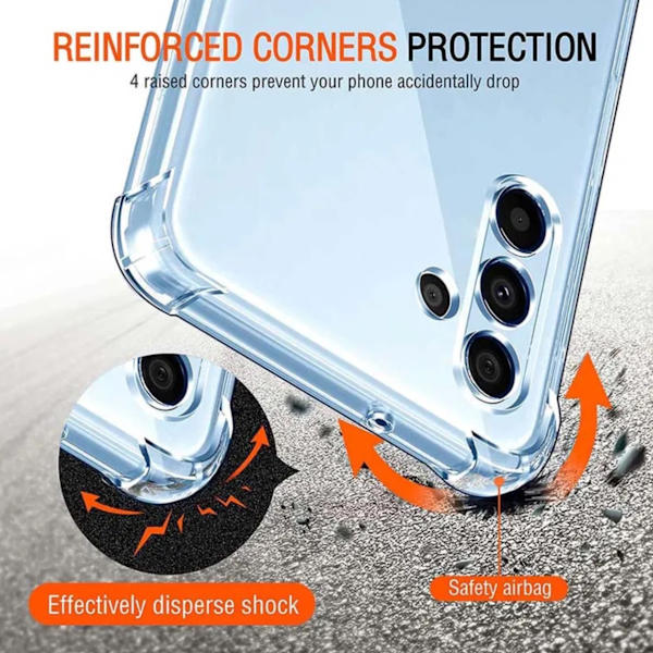 Samsung Galaxy A14/A34/A54 cover mobilskal Army V3 - TRANSPARENT SAMSUNG A54 5G