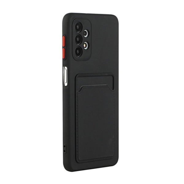 Svart slot korthållare skal skydd Samsung A53/A33/A13/A52/A12 - Svart A52 / A52S Samsung Galaxy fodral