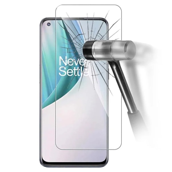 OnePlus NORD N10 skärmskydd 9H passar skal fodral hörlurar - Transparent OnePlus Nord N10 5G