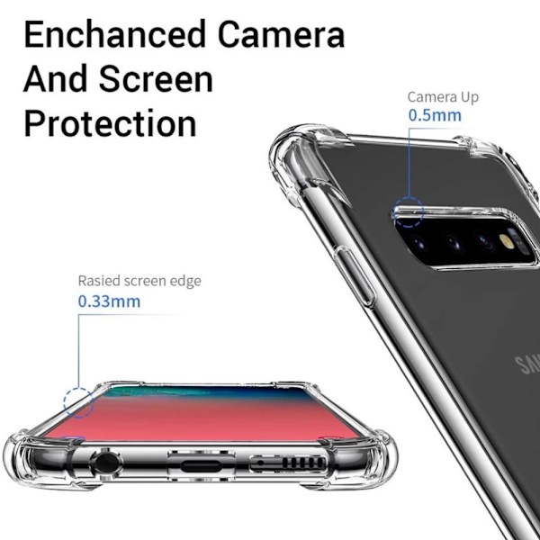 Samsung Galaxy S10 -kuori Army V3 Transparent