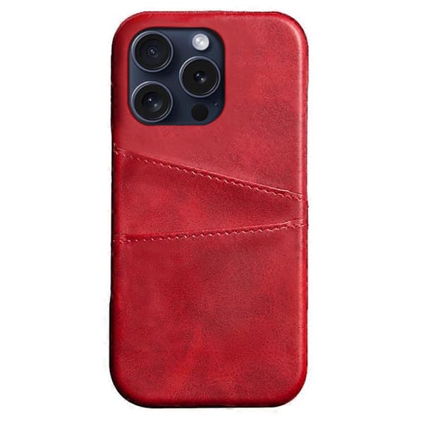 Korthållare Iphone 16 Pro Max skal mobilskal - Mörkbrun iPhone 16 Pro Max