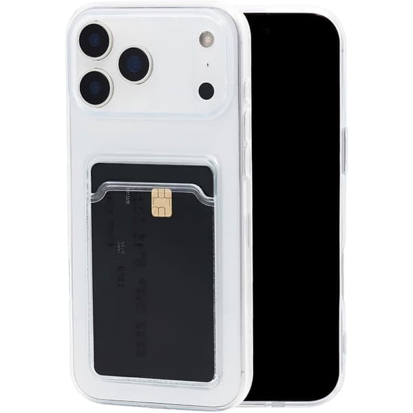 Vælg model: iPhone 16 Pro cover med kortholder Gennemsigtig IPHONE 16 PRO