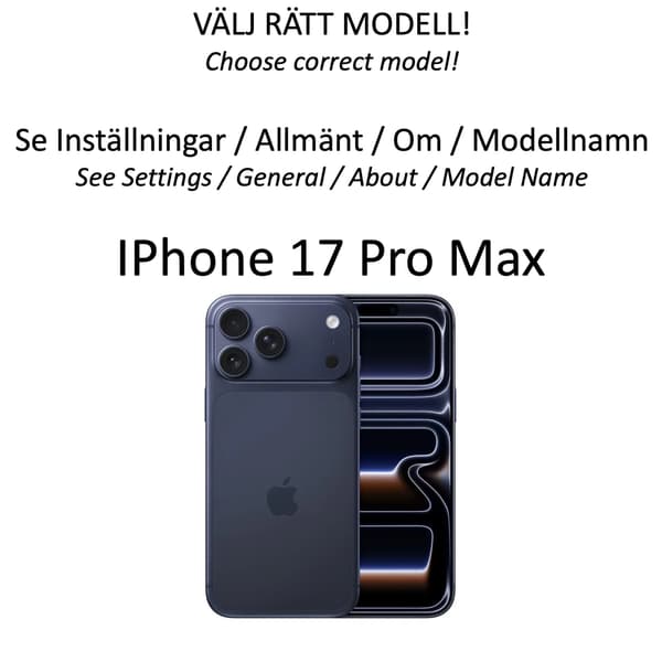 1SWEDEN kortholder til Iphone 17 Pro Max cover mobilcover - Red iPhone 17 Pro Max