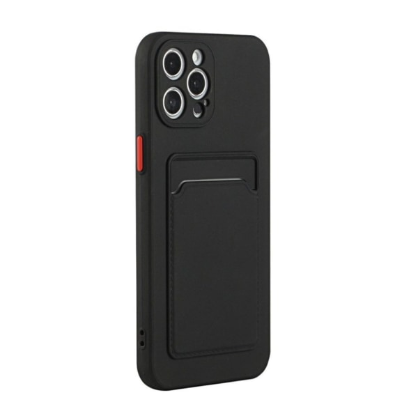 Musta korttipaikkakotelon kansi Iphone 15 Pro/ProMax/Plus - Black IPHONE 15 PLUS