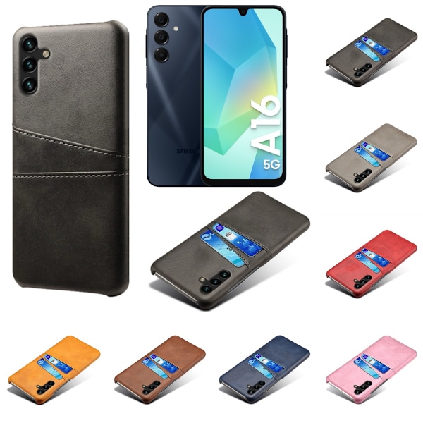 Kortholder Samsung A16 skal mobilcover hul oplader høretelefoner - Sort Samsung A16