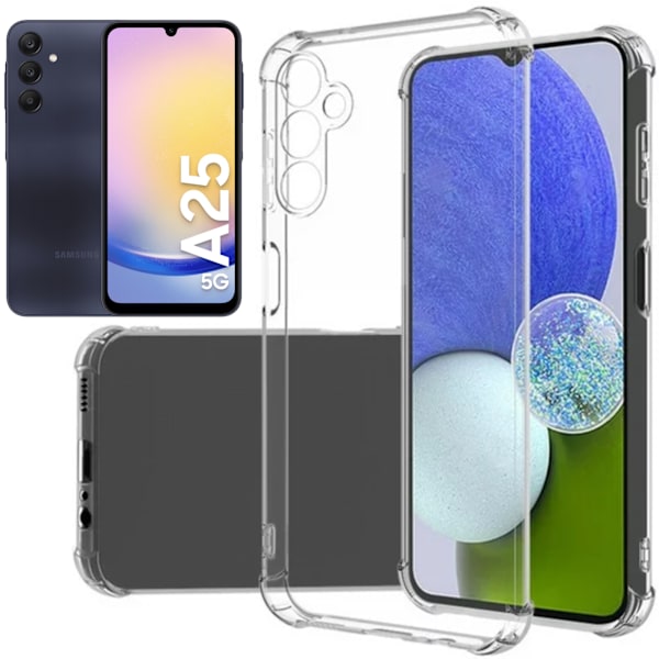 Samsung Galaxy A25 -kotelo Army V3 läpinäkyvä Samsung Galaxy A25