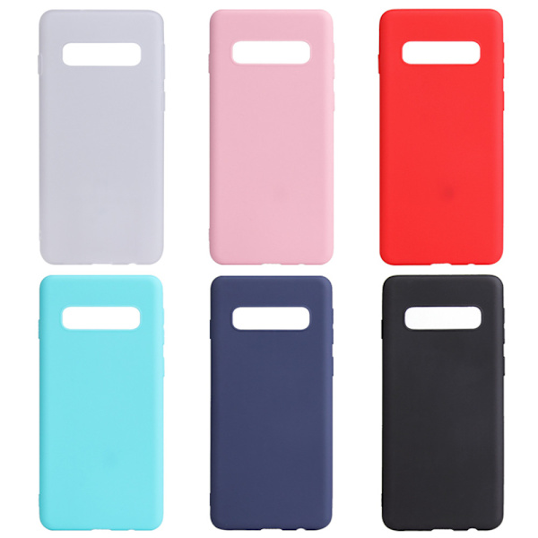 Silikon TPU skal Samsung S10/S9/S8/S7 Plus/Edge/e fodral vit - Vit S8 Plus Galaxy Samsung