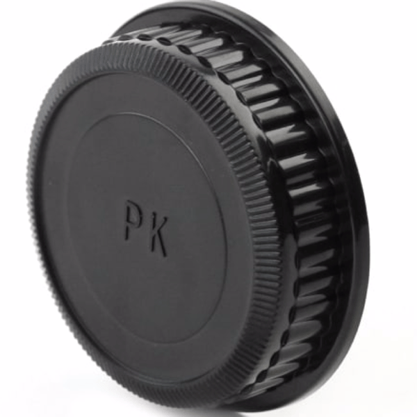 Bakre objektivskydd för Pentax PK / K för objektiv svart