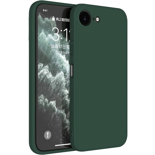 Iphone 16e skal mobilskal silikon / TPU - VÄLJ: MÖRK GRÖN IPHONE 16E