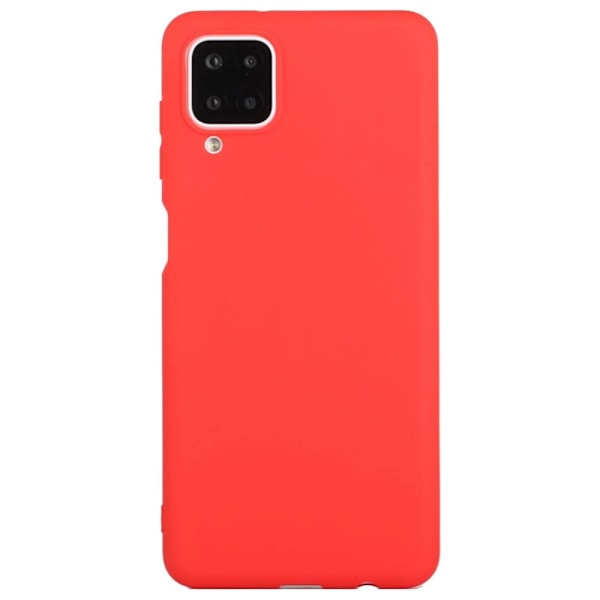 Silikon TPU kuori Samsung A12 -kotelo suojakalvo punainen - Red Galaxy A12