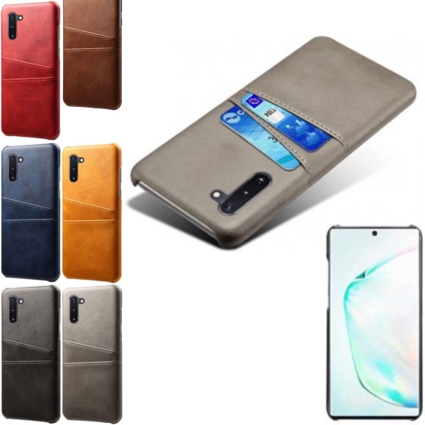 Samsung Galaxy Note 10 kannen matkapuhelimen kannen reikä laturikuulokkeille - Brown Note10