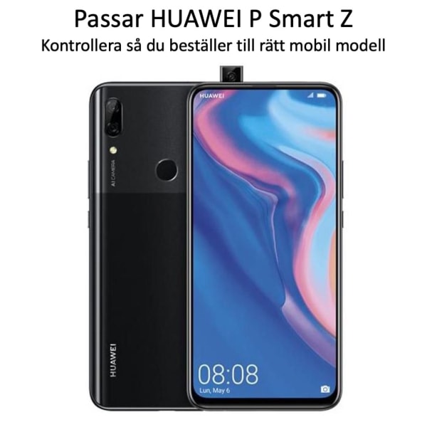 Huawei P Smart Z skärmskydd 9H passar skal fodral hörlurar - Transparent Huawei P Smart Z
