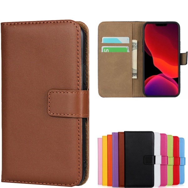 iPhone 13 plånboksfodral plånbok fodral skal mobilskal brun - BRUN iPhone 13