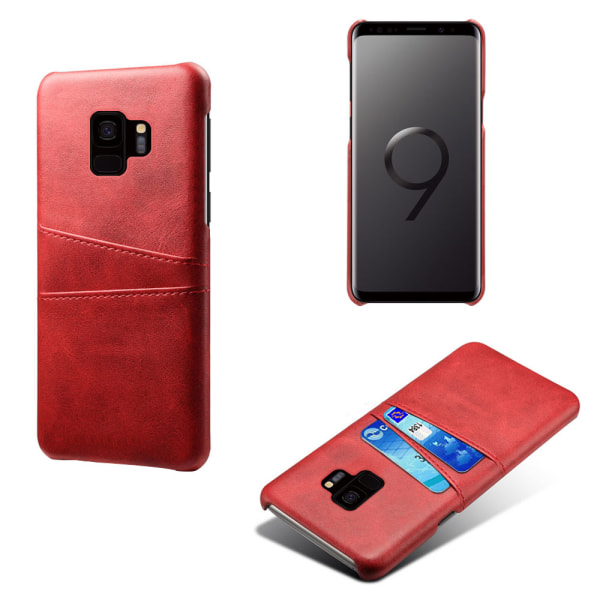 Samsung Galaxy S9 cover mobil cover udskæring til oplader hovedtelefoner - Red