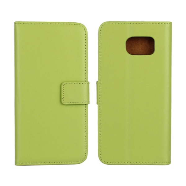 Samsung Galaxy Note9/Note8/J6 plånbok skal fodral skydd skinn - Grön Galaxy Note 9