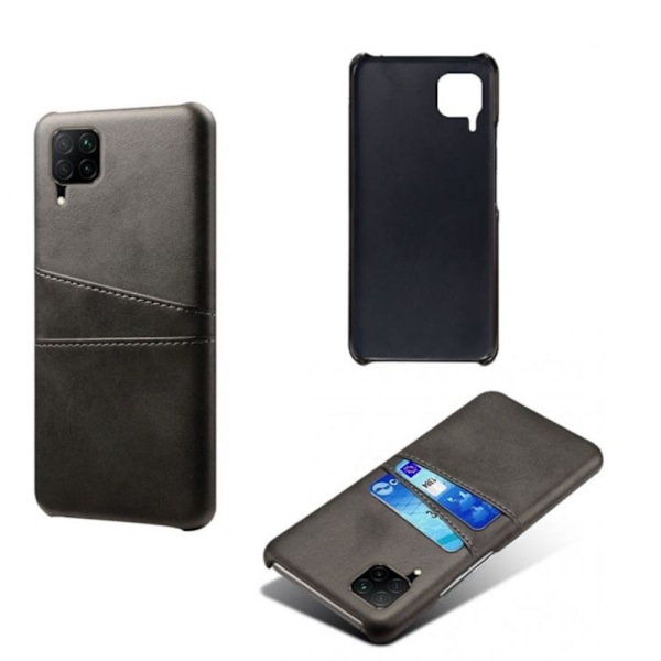 Huawei P40 lite 4G cover etui beskyttelse læder kort vis - Sort P40 lite 4G