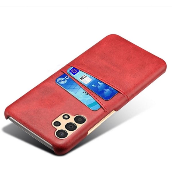 Kortholder Samsung A13 4G shell mobil shell hul oplader hovedtelefoner - Rød Samsung Galaxy A13 5G