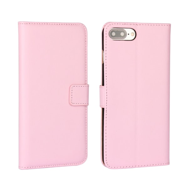 Iphone 6 / 6s / 6 + / 6s + / 7/7 + / 8/8 + lompakko on peitettävä - Vaaleanpunainen Iphone 6+/6s+