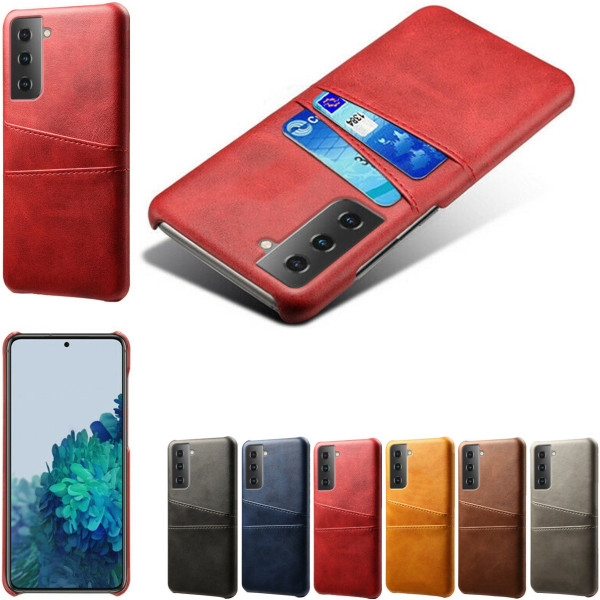 Samsung Galaxy S21 cover mobilcover udskæring til oplader hovedtelefoner - Red Samsung S21