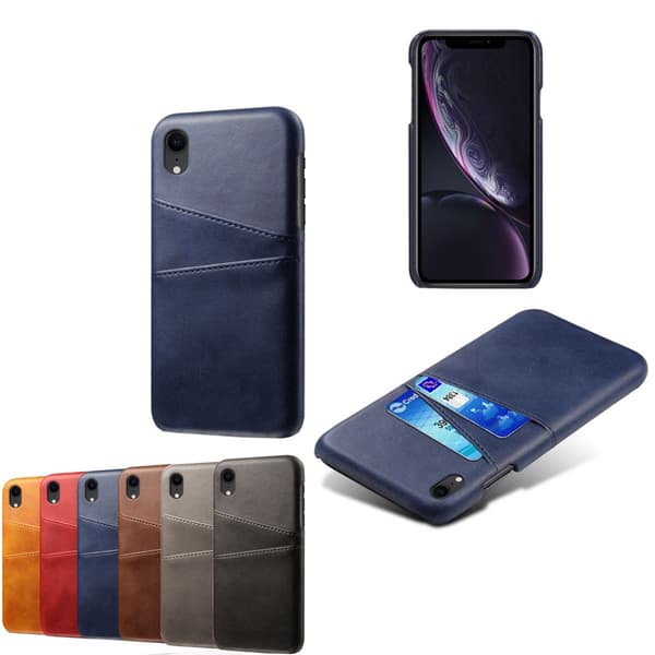 Iphone XR skal kortholder - Brown