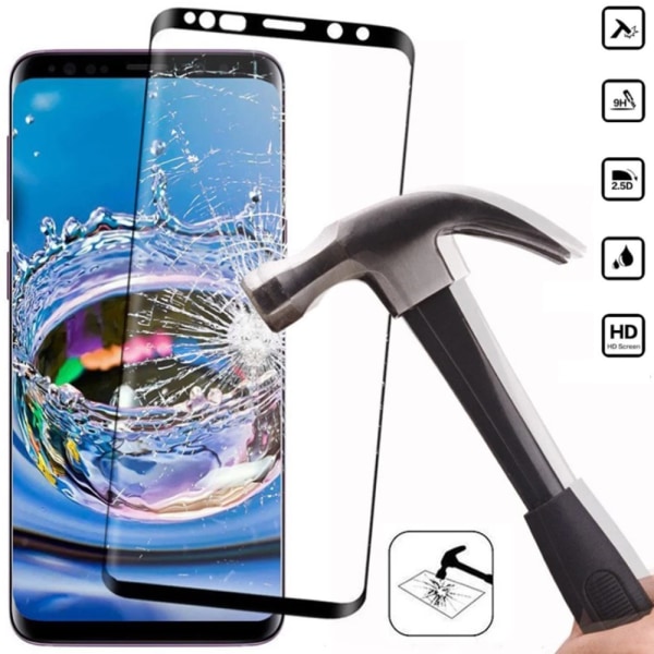 Skærmbeskytter Samsung Note 20/9/8 Cover Galaxy - Transparent med svart ram NOTE 20