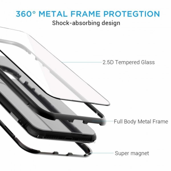 Qi magnet skal skydd fodral Samsung S7/S8/S9/S10/S20 E/+/U/FE - Röd S20