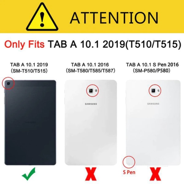 Samsung Galaxy Tab A 10.1 (2019) skærmbeskytter 9H Transparent