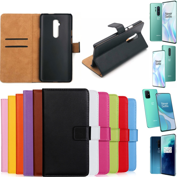 OnePlus 7TPro/8/8T/8Pro plånbok skal fodral kort skydd mobil - Brun OnePlus 8 Pro