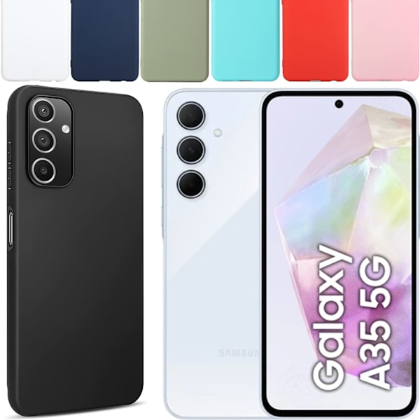 Samsung Galaxy A35 skal mobilskal silikon / TPU - VÄLJ: VIT Samsung A35