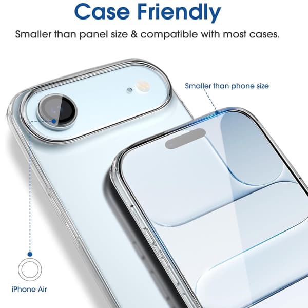 3-Pack Iphone Air skärmskydd härdat glas premium Transparent