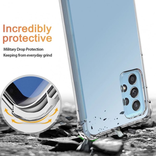 Samsung A53/A33/A13/A52/A42/A12/A40/A20e etui mobiltaske Army - Transparent A20e Samsung Galaxy