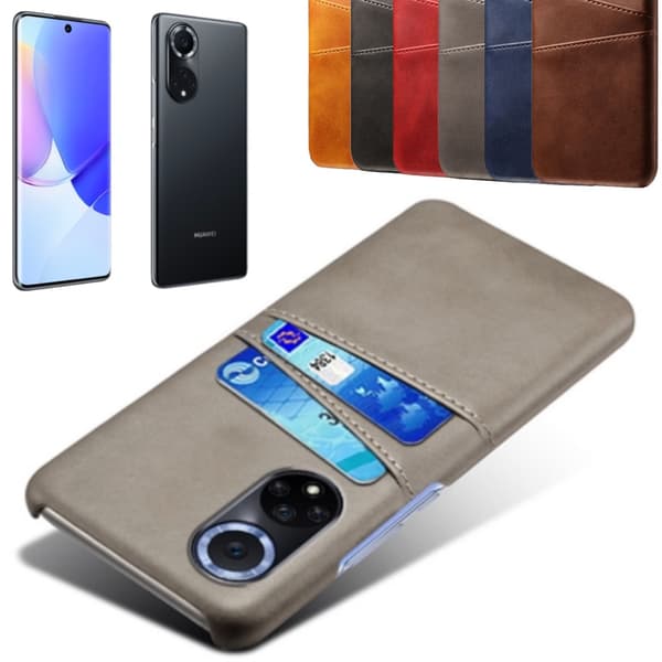 Huawei Nova 9 cover etui beskyttelse læder kortholder - Sort Huawei Nova 9