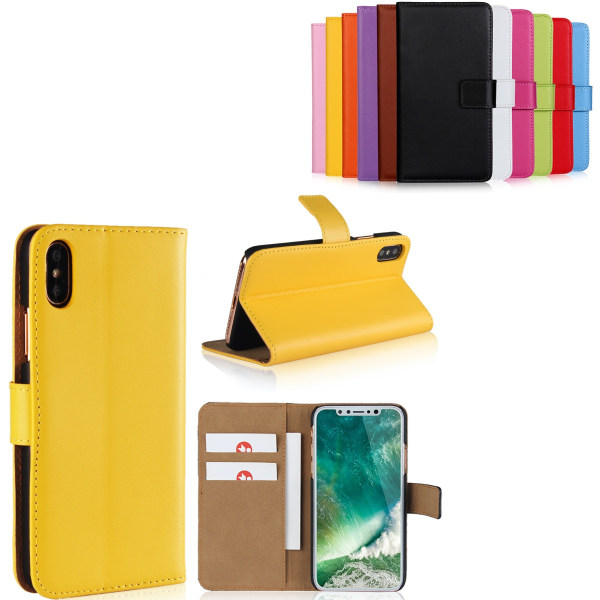 iPhone X / XS lompakkokotelo lompakkokotelon kansikortti keltainen - Keltainen iPhone X/XS