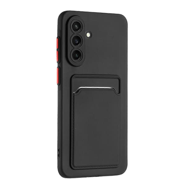 Puhelinkuori Samsung Galaxy A27 -korttipaikalla musta